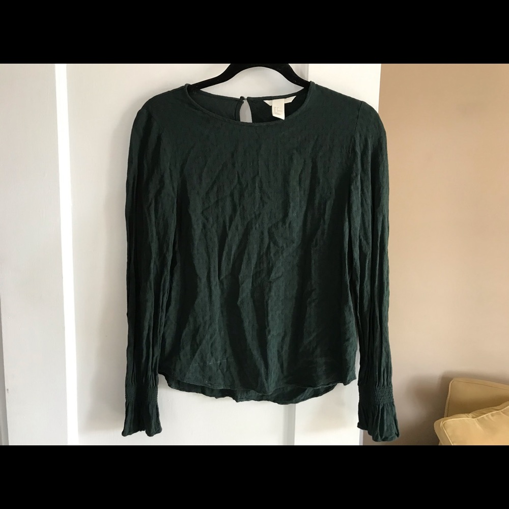 Green H&M blouse